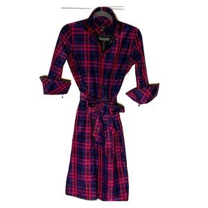 Talbots Plaid Holiday Dress Size 4P